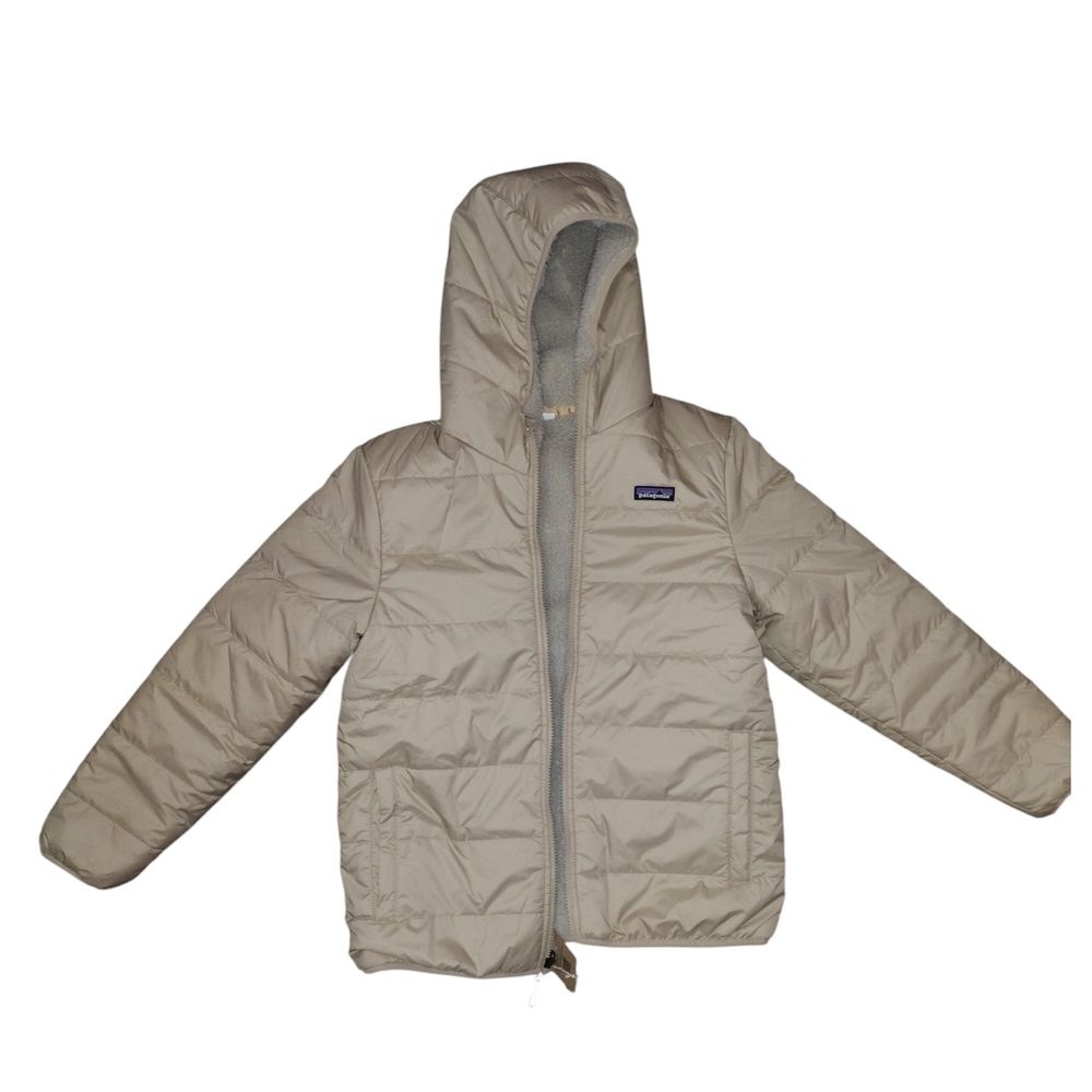 Beige Hooded Puffer Jacket